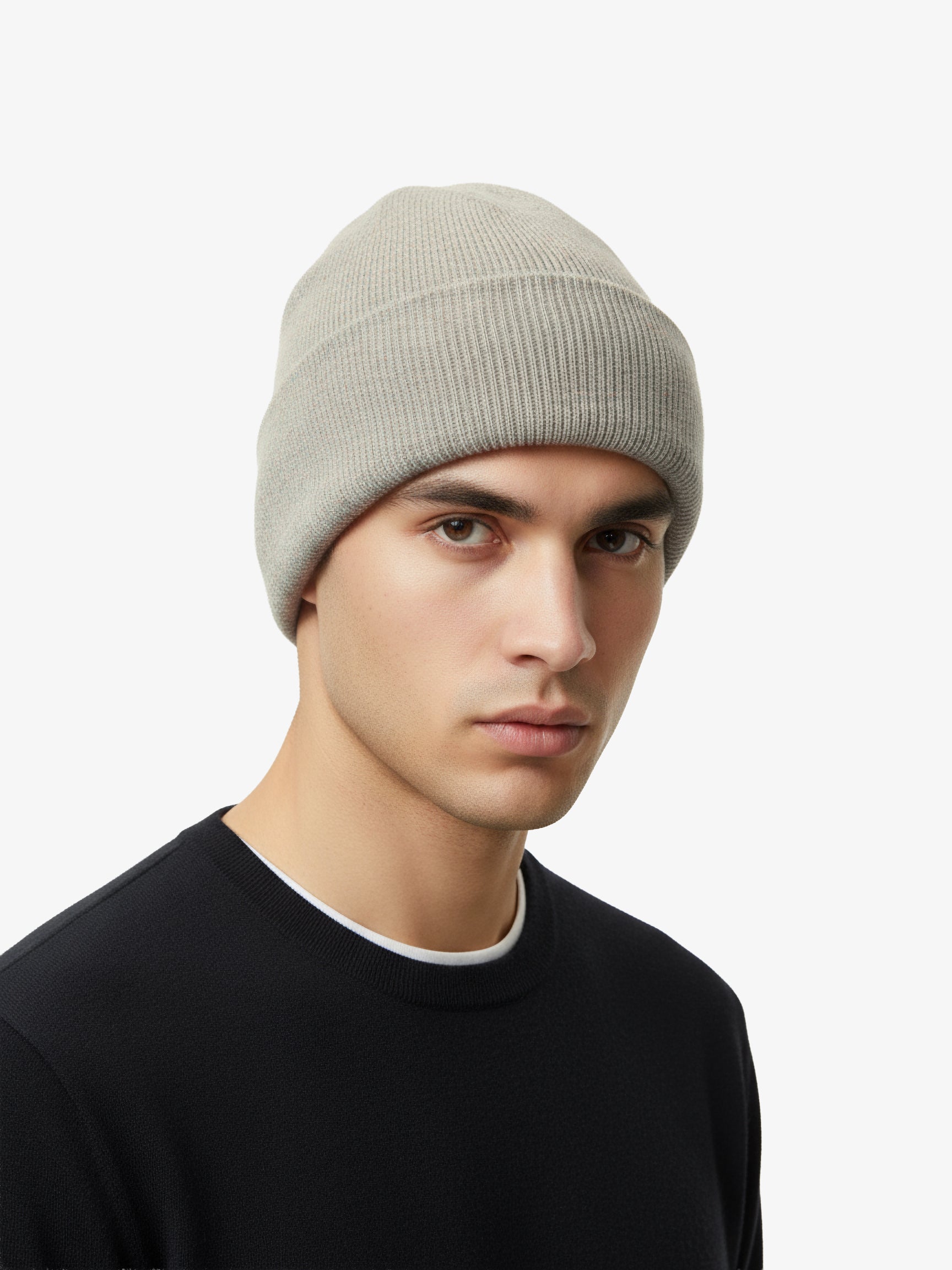 Cashmere Cuff Beanie - Slate Gray